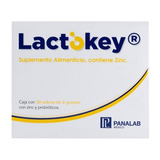 Lactokey Suplemento Zinc Y Probióticos Caja 30 Sobres 2g Cu