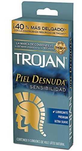 Condones Trojan Piel Desnuda Caja Con 9 Condones