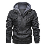 Jaquetas Inverno Masculinas Couro Casaco Motociclista Casual