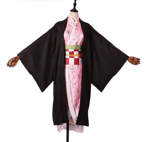 Disfraz De Mujer De Kamado Nezuko Con Bambú