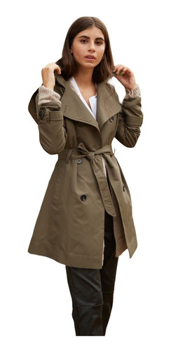 Piloto Mujer Trench Impermeable 4 Colores Winter P/ Lluvia,