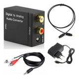 Adaptador Audio Optico A Rca + Cable Optico