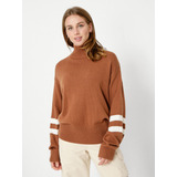 Sweater Cuello Alto Con Logo Café Tommy Hilfiger