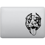 Adesivo De Notebook Cachorro Pitbull Alegre Feliz