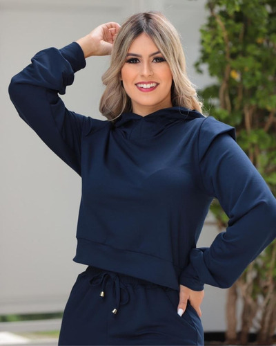 Conjunto De Frio Mulher Conforto Moda Tendencia Moletinho