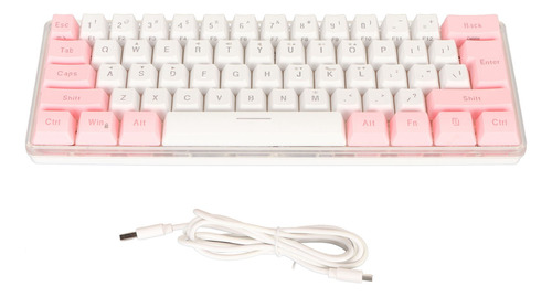 Teclado De Oficina Con Cable Al 60% Para Juegos Rgb Mini Imi