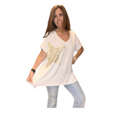 Remerones Oversize Grandes Xl Xxl Lentejuelas Remeras Brillo