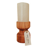 Candelabro Porta Velas Madera Saligna Decorativos Oferta S