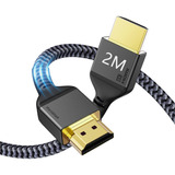 Cable Hdmi2.1 Vídeo 4k 120hz 8k 60hz 48gbps Para Ps5 2metros