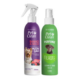 Kit Banho Pet Clean Banho A Seco 240 Ml + Perfume 120 Ml