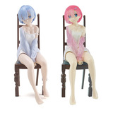 Figura Rem Re Zero Ram Anime Juguetes Coleccionables 2 Pcs