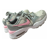 Zapatillas 36/5 Nike Air Mujer . Blancas Gris Rosa .