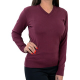 Blusa Feminina Iaraline Suéter Gola V - 1850c