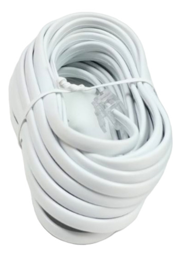 Cable Plano Telefono 4 Mts 4 Hilos Rj9 Varios Colores X 10