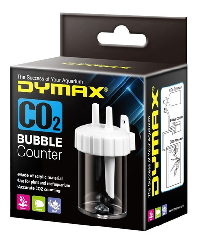 Contador De Burbujas Co2 Acrilico Dymax Plantado Polypteram