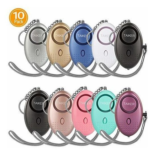 Usb Llave Safe Alarma Personal Para Mujeres, Paquete De 10 L