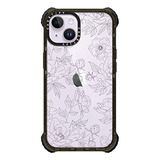 Funda Para iPhone 14 Delicate Floral Glossy Black-02