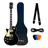 Guitarra Canhoto Les Paul Lps230 Strinberg Preto + Capa