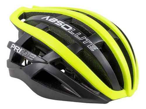 Capacete Absolute Prime Preto/amarelo Neon Tam: G Cor Preto