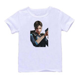 Remera Blanca Resident Evil Art#3