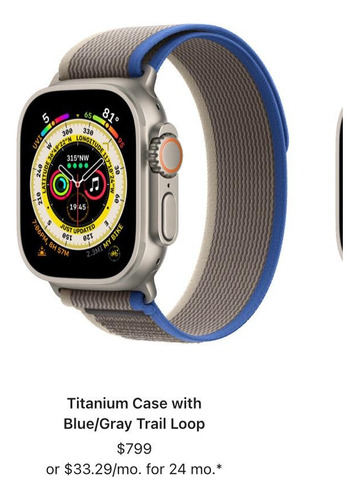 Apple Watch Ultra (gps+cel) 49mm - Semi-novo, Na Garantia
