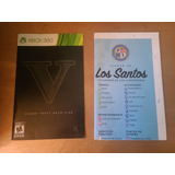 Gta5 Manual Y Mapa Gta V De Xbox 360