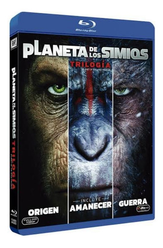 El Planeta De Los Simios 1,2,3 En Discos Bluray Full H D 