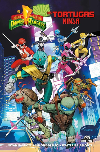 Mmpr Vs Las Tortugas Ninja, De Ryan Parrot. Editorial Moztros En Español