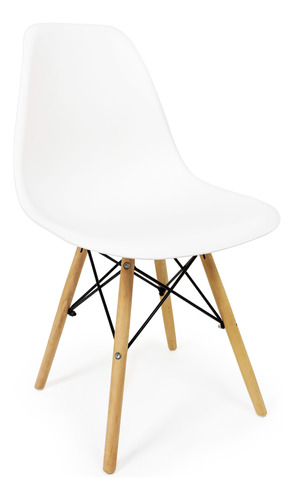 Cadeira Eames Wood Design Eiffel Sala Quarto Manicure Nude
