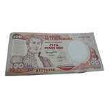 100 Pesos Oro Colombia X1 Billete