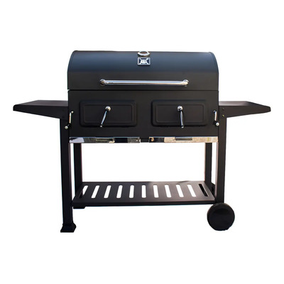 Parrilla De Campo Doble Xl Bbq Grill Mesada Carbon Leña Color Negro | MercadoLibre