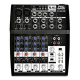 Mixer Consola Pro Bass 8 Canales Rca Eq 3 Bandas Pl804 Usb