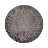 Moneda De 2 Reales Plata 1853 México Mo Gc
