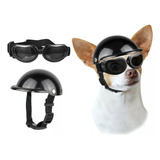 Qianyuu Protección De Gafas Y Casco Para Perros Pequeños