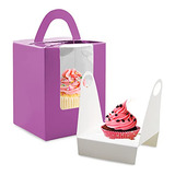 Cajas Para Cupcakes, 30 Piezas Cajas Individuales Para Cupca