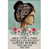 Cartel De Metal Retro  Books Girl Loved Book Love Readi...