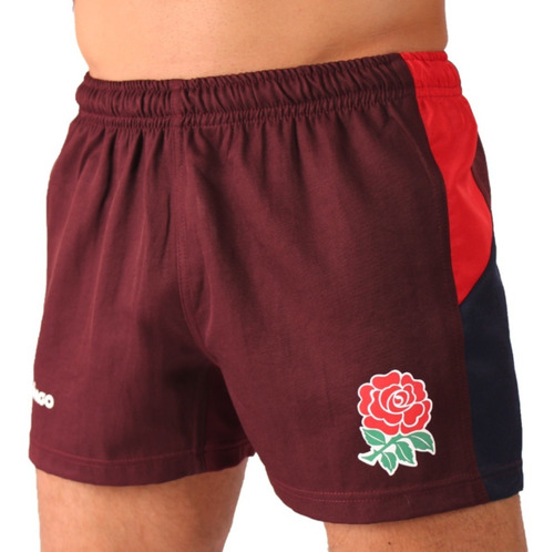 Pantalon Corto De Rugby Imago Inglaterra Bordó Nuevo
