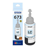 Tinta Epson 673 Cian Claro T673520  L805 L800 L850 L1800 Ori