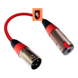 Adaptador Xlr P10 Femea C/trava Dupla-blindagem Balanceado