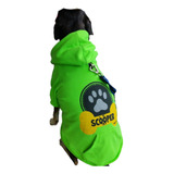 Blusa Neon De Frio Pet Shop Com Capuz E Bolso Para Cachorro