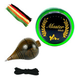 Kit Yoyo (ioio)york Master Gold Profissional+pião De Madeira