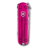 Victorinox Navaja Nail Clip 580, Pink Transparente 8 Usos