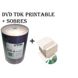 Dvd Tdk X 100 Printable 8x +100 Sobres-envio X Mercadoenvios