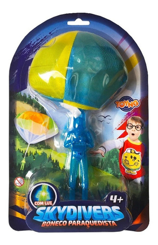 Boneco Soldado Paraquedista Com Luz Sortido Toyng 44956