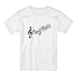 Camiseta Blusa Notas Musicais, Faixa Clave T-shirt Barata