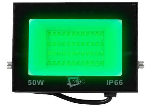 Refletor Holofote 50w Luz Verde A Prova D' Agua