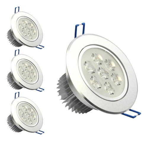 X3 Ampolleta Led Embutido Focos Led Embutidos Blanco Frio 7w