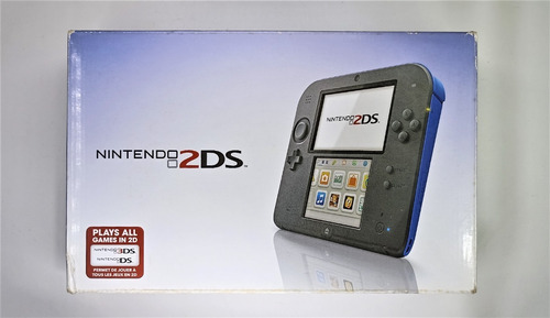 Consola Nintendo 2ds Azul Y Negro Completa