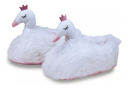 Pantufa Luxo 3d Cisne Fofinha Adulta E Infantil Feminina