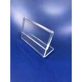 Porta Precio De Acrilico  2cm X 4cm Pack X 10